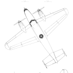 Piaggio P.32 blueprint