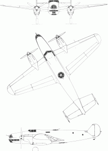 Piaggio P.32 blueprint