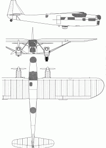 Potez 540 blueprint