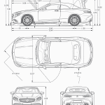Mercedes-Benz S-Class AMG S63 blueprint
