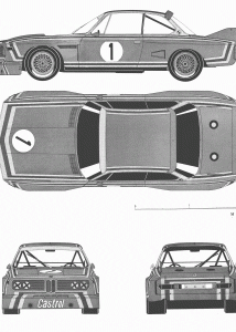 BMW 3.0 CSL blueprint