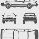 Toyota Celica XX 2800GT blueprint