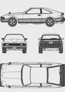 Toyota Celica XX 2800GT blueprint