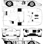 Ferrari 512 blueprint