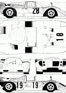 Ferrari 512 blueprint