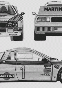 Lancia 037 blueprint