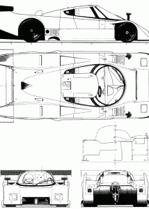 Lancia LC2 blueprint