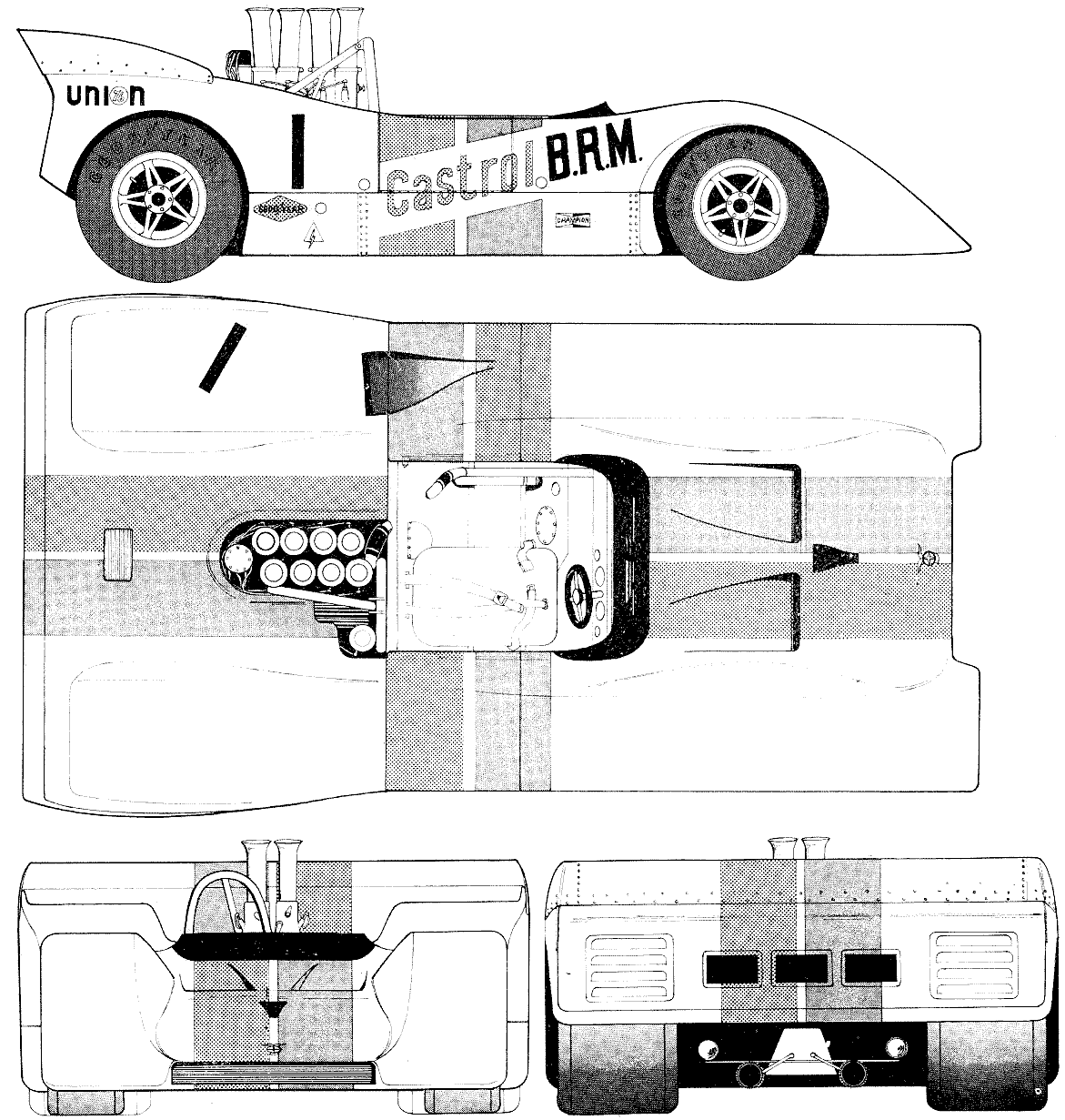 BRM P154 blueprint