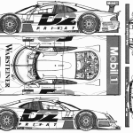 Mercedes-Benz CLK GTR blueprint