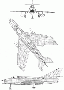 Dassault Super Mystère blueprint