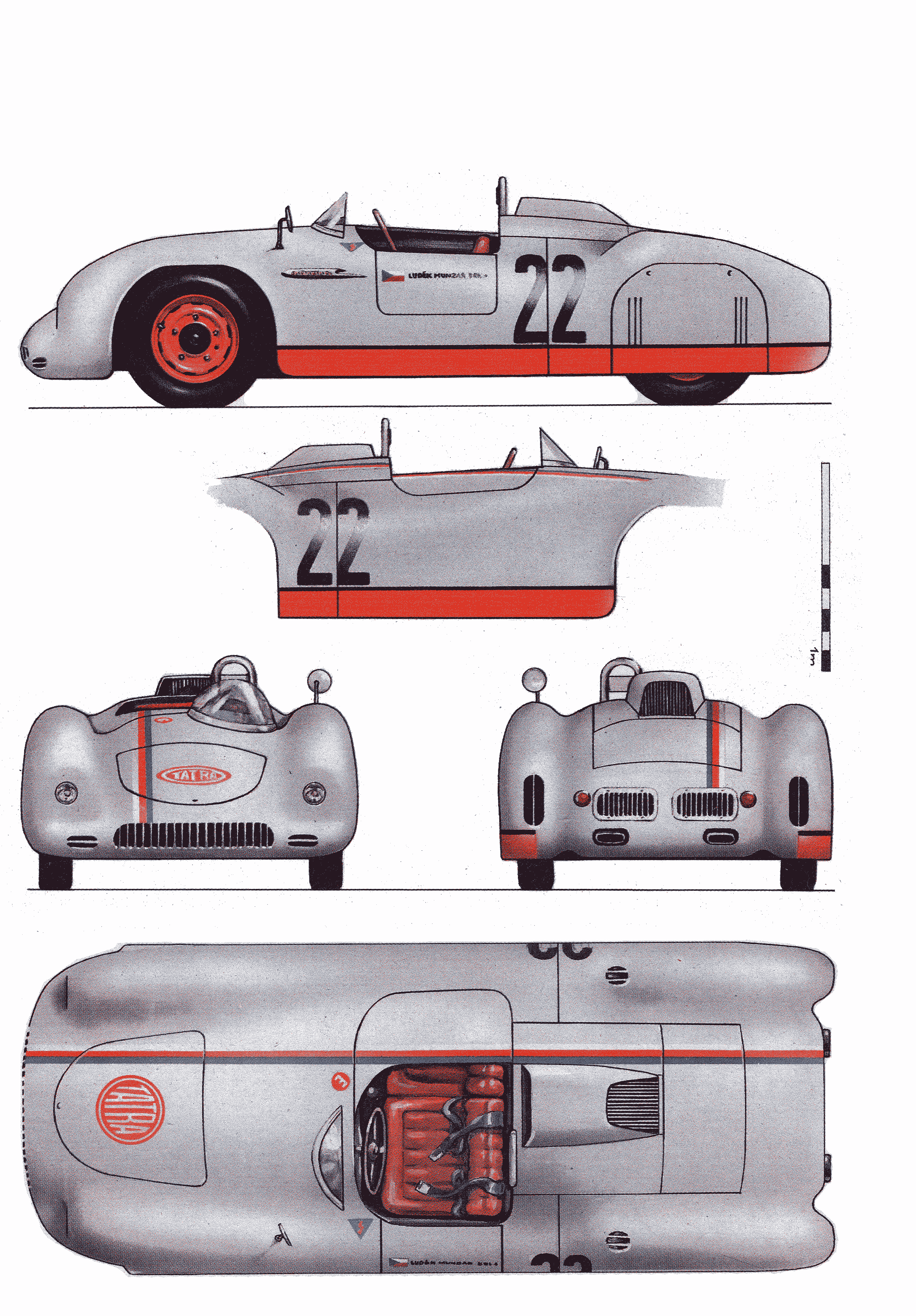 Tatra 602 blueprint