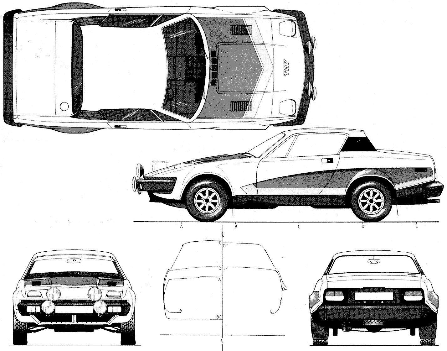 Triumph TR-7 blueprint