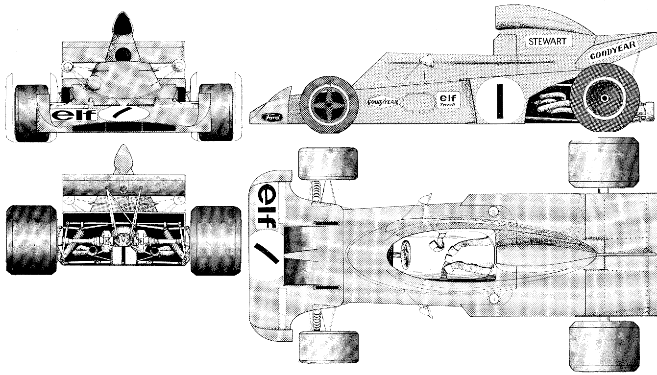 Tyrrell 005 blueprint