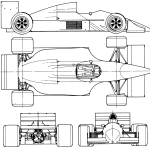 Tyrrell DG016 blueprint