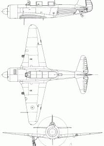 Yak-11 blueprint