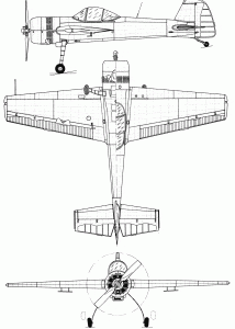 Yak-55 blueprint