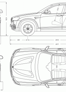 BMW x4 blueprint