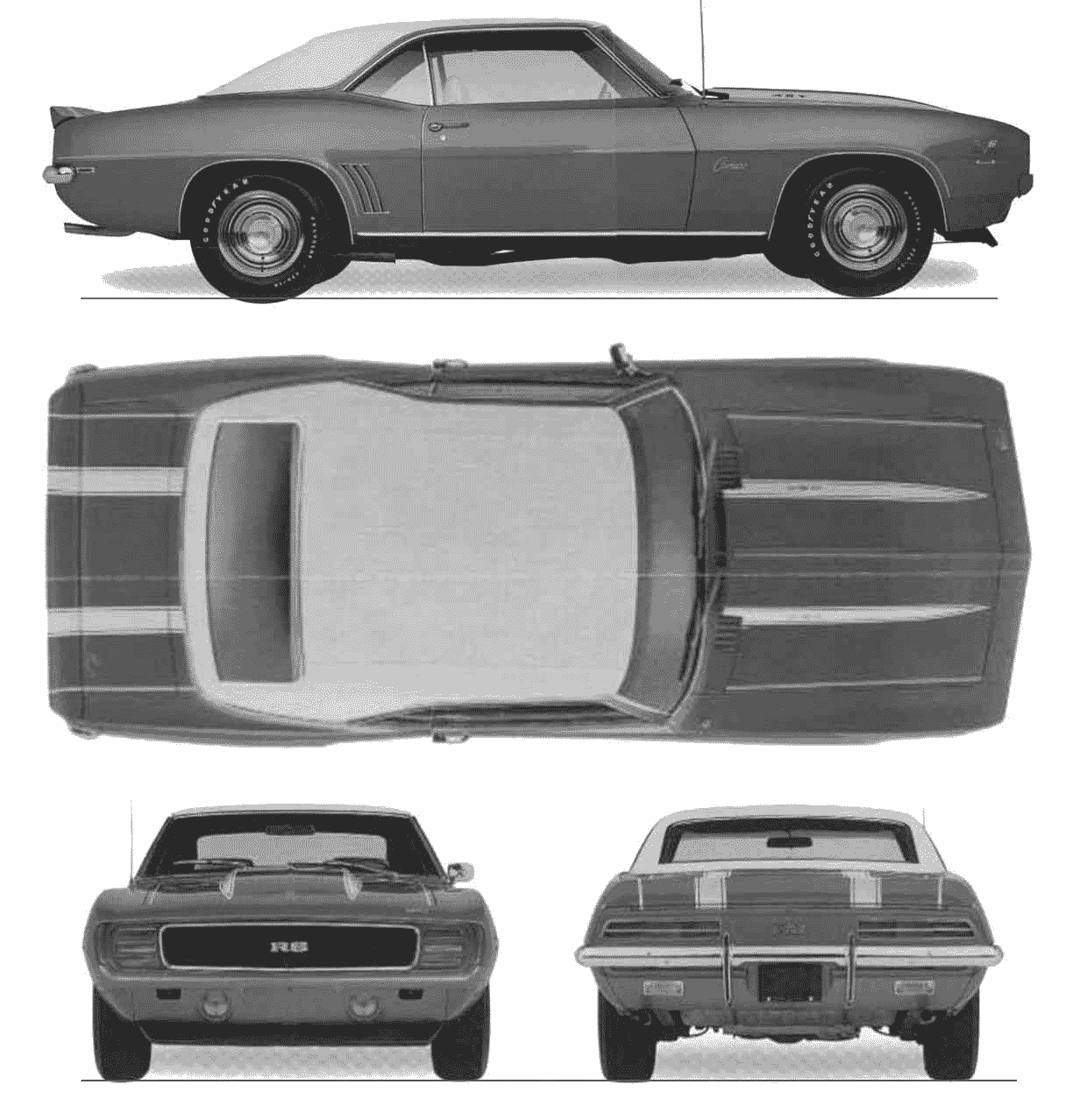 Chevrolet Camaro ZL1 blueprint