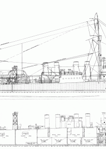 Clemson-class destroyer blueprint