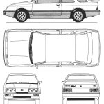 Ford Sierra blueprint