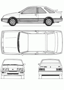 Ford Sierra blueprint