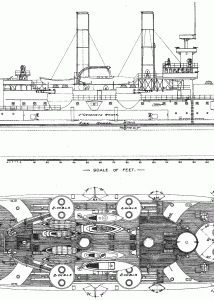 USS Iowa blueprint