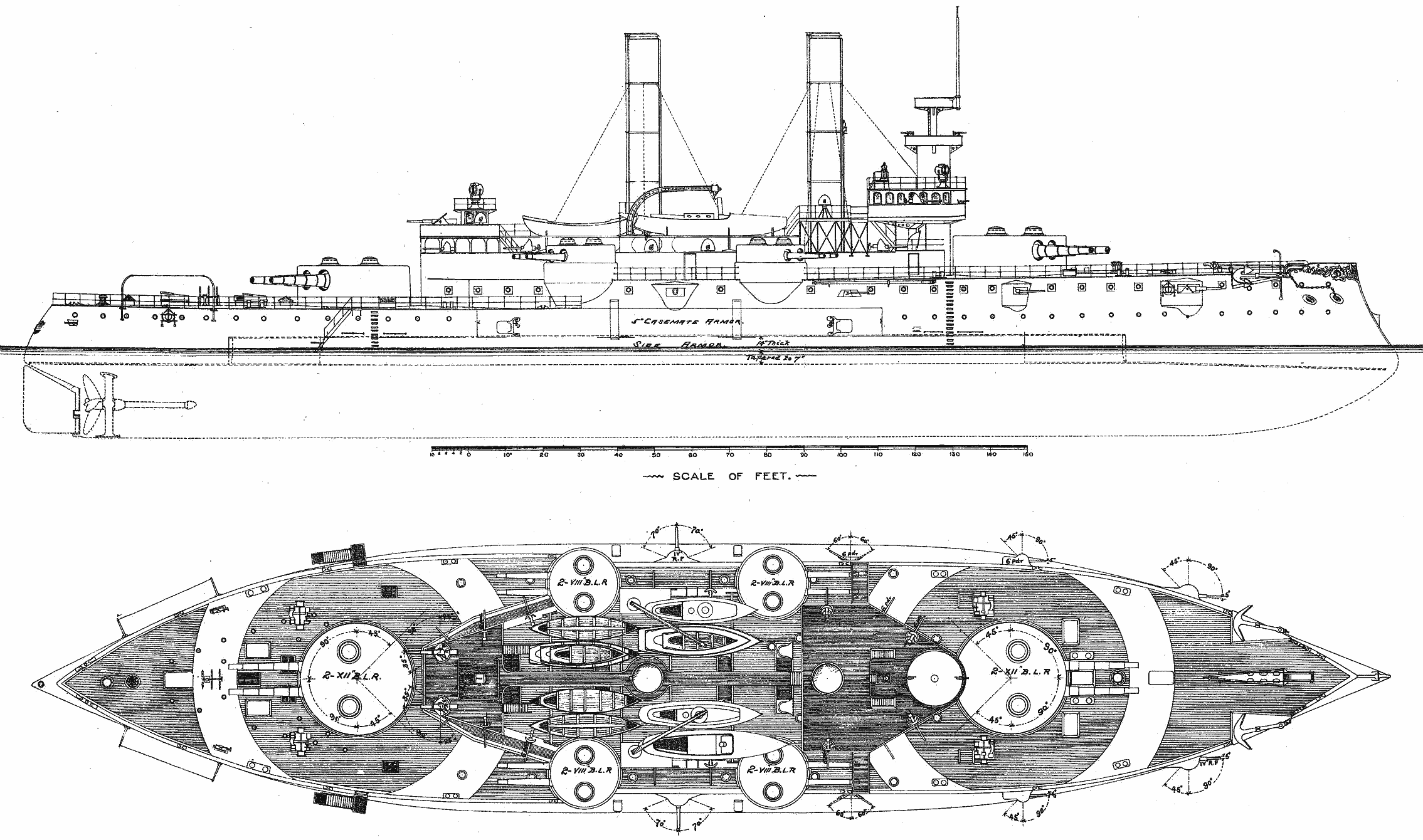 USS Iowa blueprint
