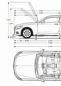 Mercedes-Benz C-Class blueprint