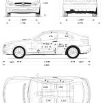 Mercedes-Benz CLC-Class blueprint