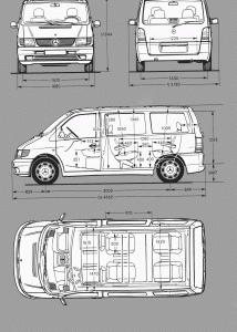 Mercedes-Benz Vito blueprint