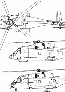 AgustaWestland AW101 blueprint