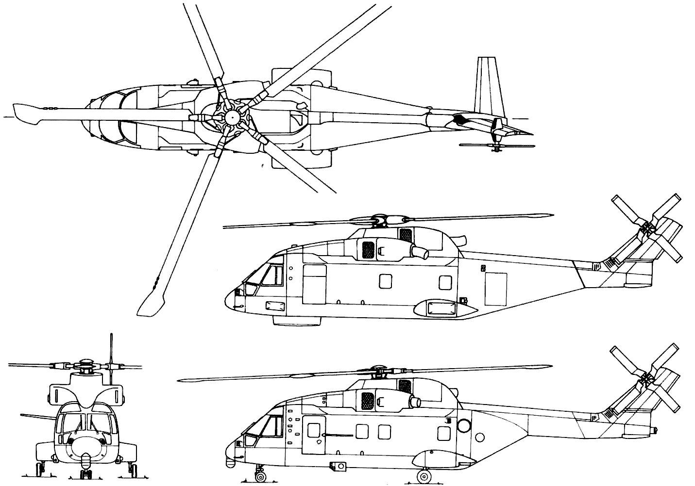 AgustaWestland AW101 blueprint