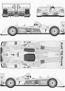 Audi R10 blueprint