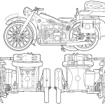 BMW R12 blueprint