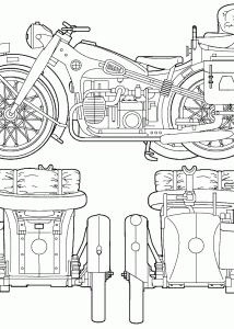 BMW R12 blueprint