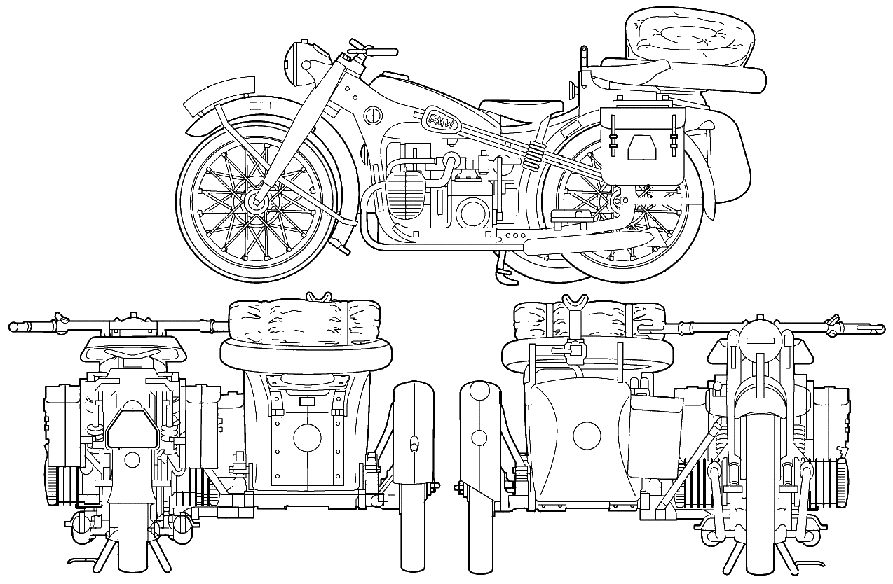 BMW R12 blueprint