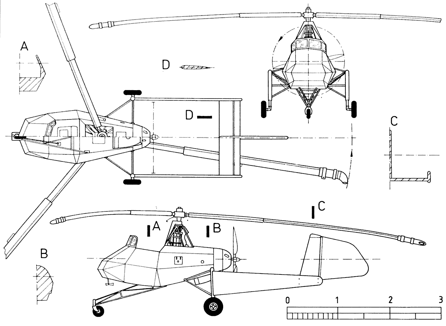 Doblhoff WNF 342 blueprint