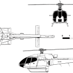 Eurocopter EC130 blueprint