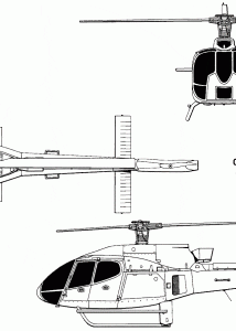 Eurocopter EC130 blueprint