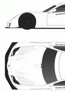 Honda HSV-010 GT blueprint