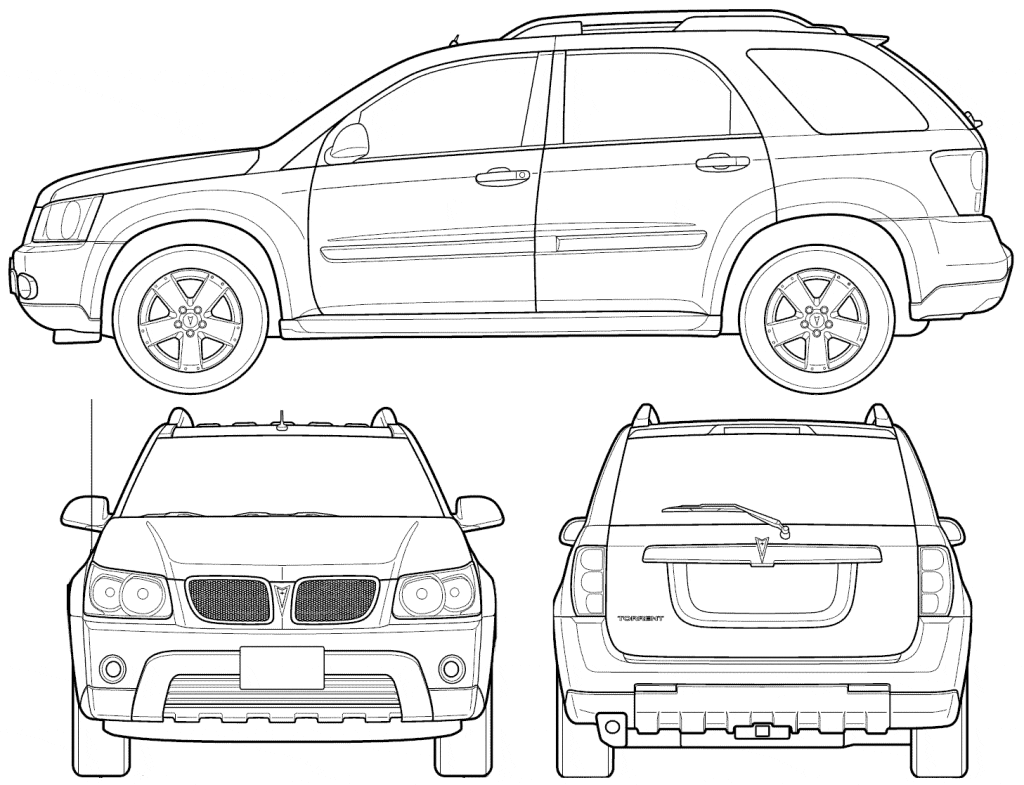 Chevrolet Captiva чертеж