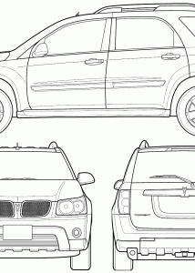 Pontiac Torrent blueprint