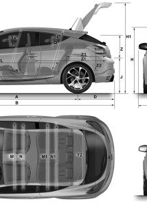 Renault Megane Sport blueprint