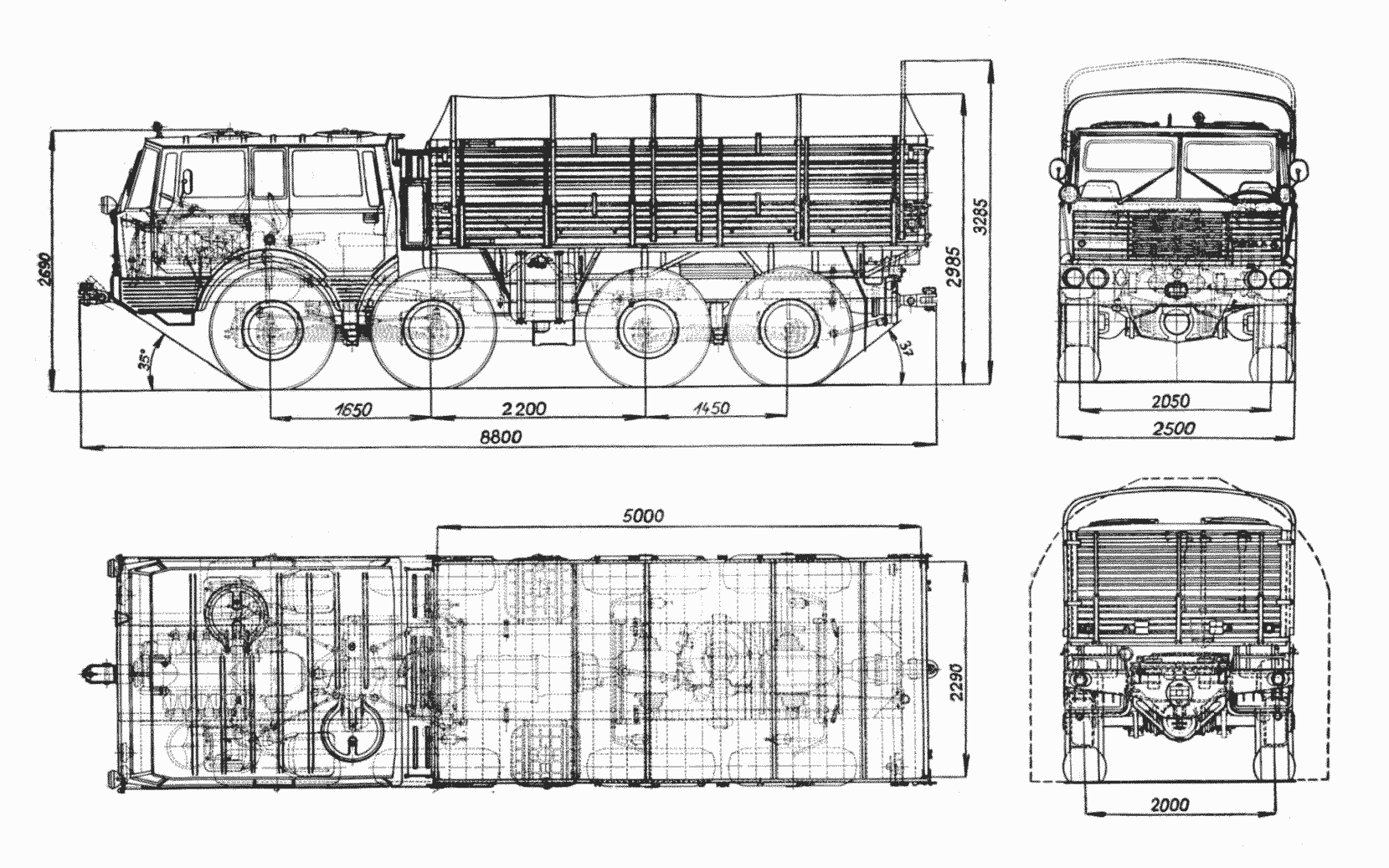 Tatra 813 blueprint