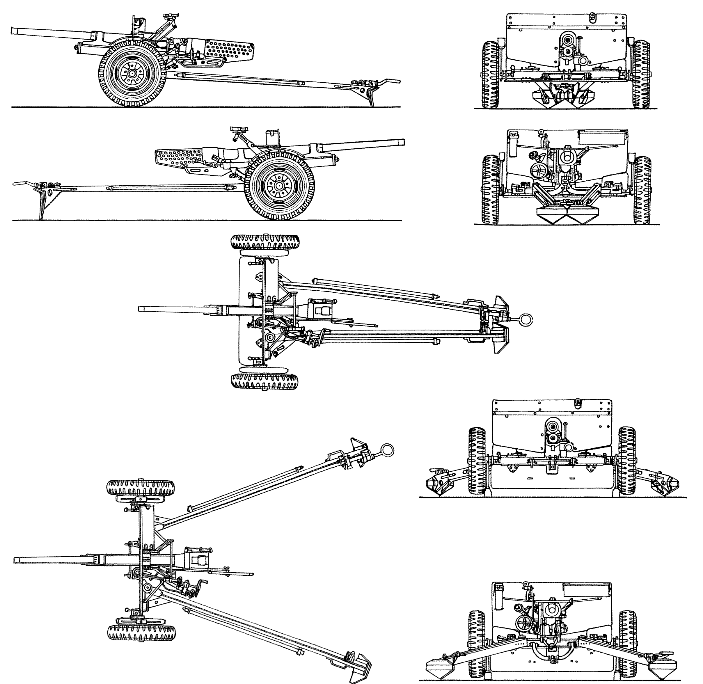37 mm Gun M3 blueprint