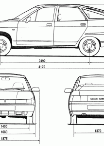 Lada 112 blueprint