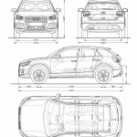 Audi Q2 blueprint