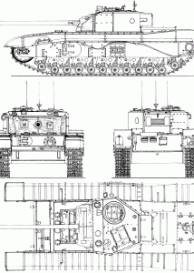 Black Prince tank blueprint