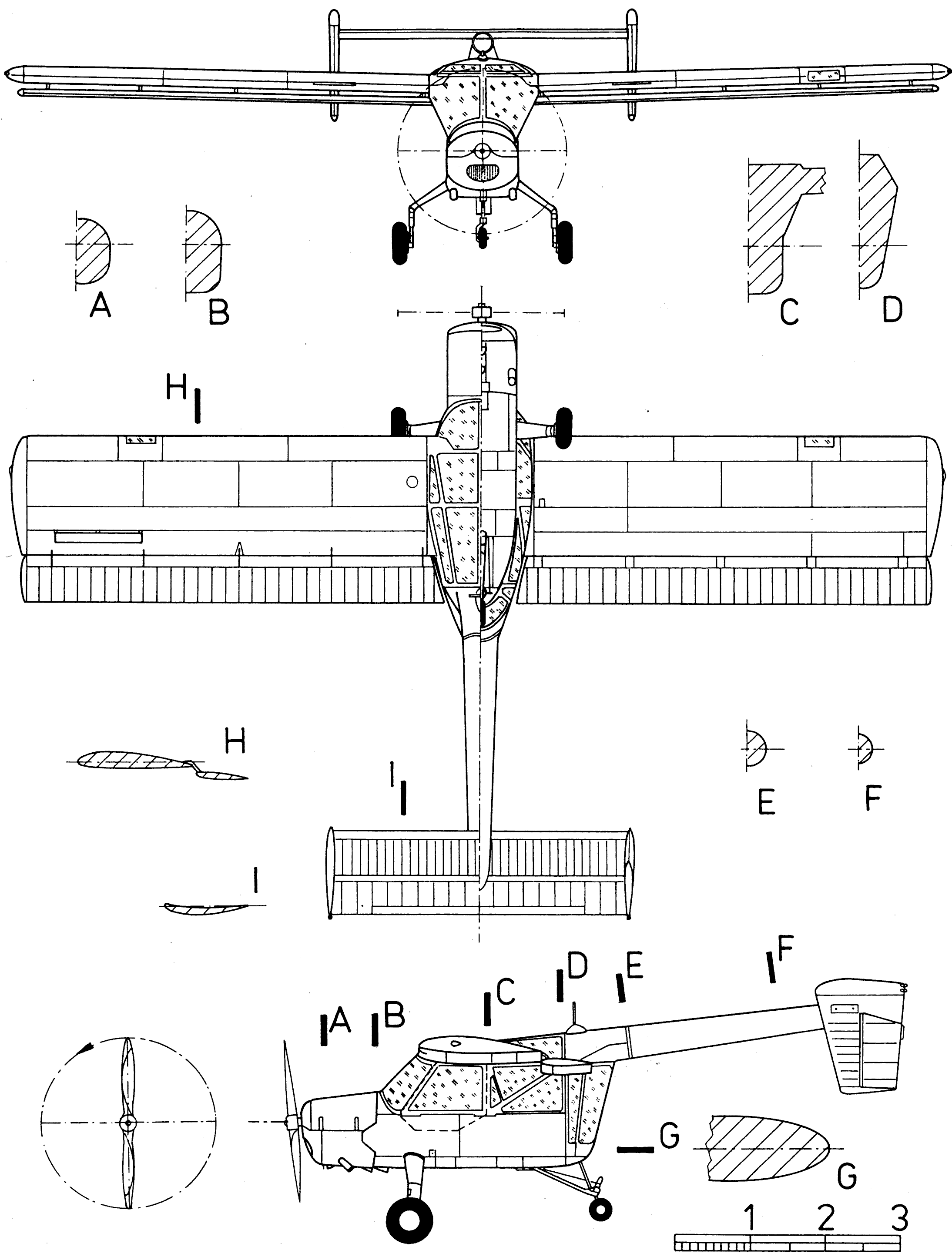 Boeing L-15 Scout blueprint