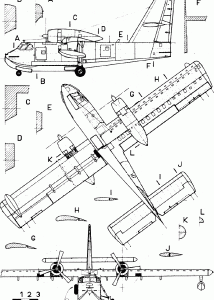 Canadair CL-215 blueprint